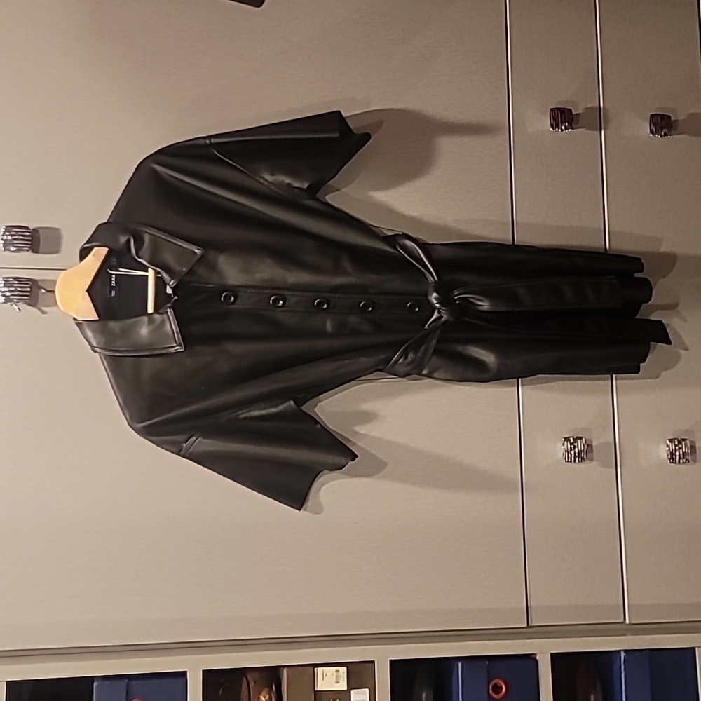 Zara Faux Leather Top